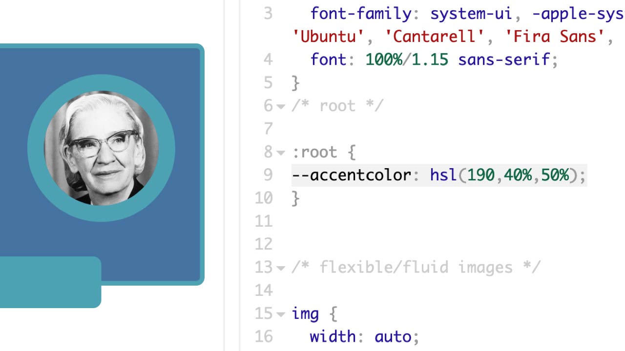 Getting Started with CSS Variables course illustration.